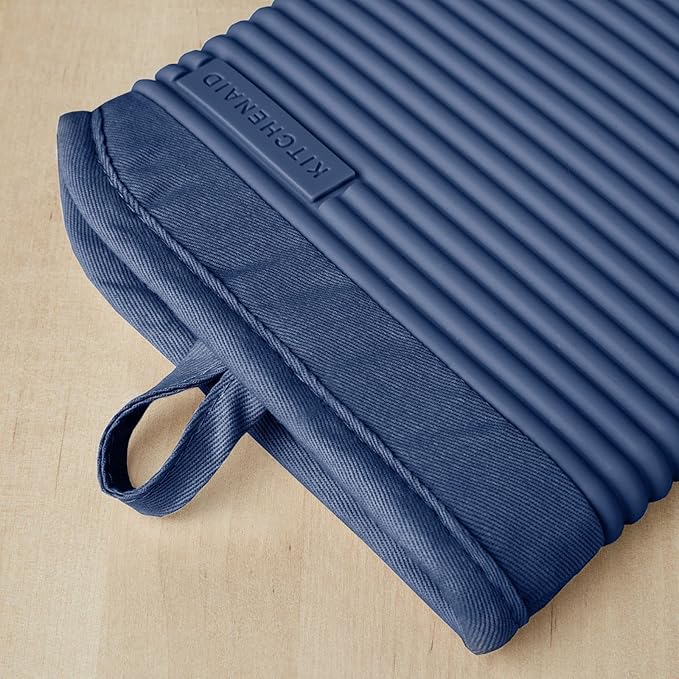 KitchenAid Ribbed Soft Silicone Oven Mitt Set