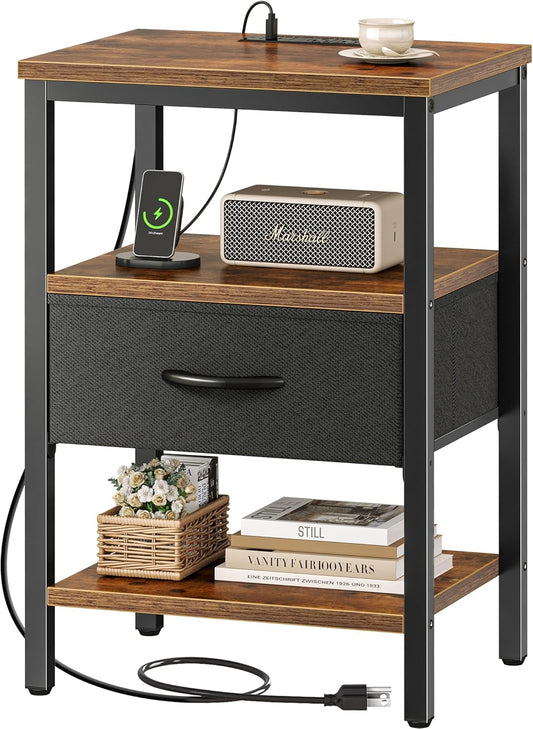 Nightstand with Charging Station